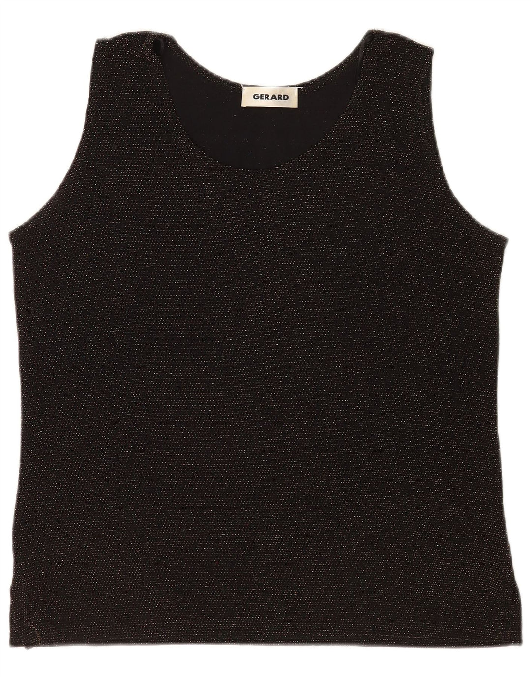 Gerard Dame ærmeløs bluse Top UK 14 Medium Black Flecked