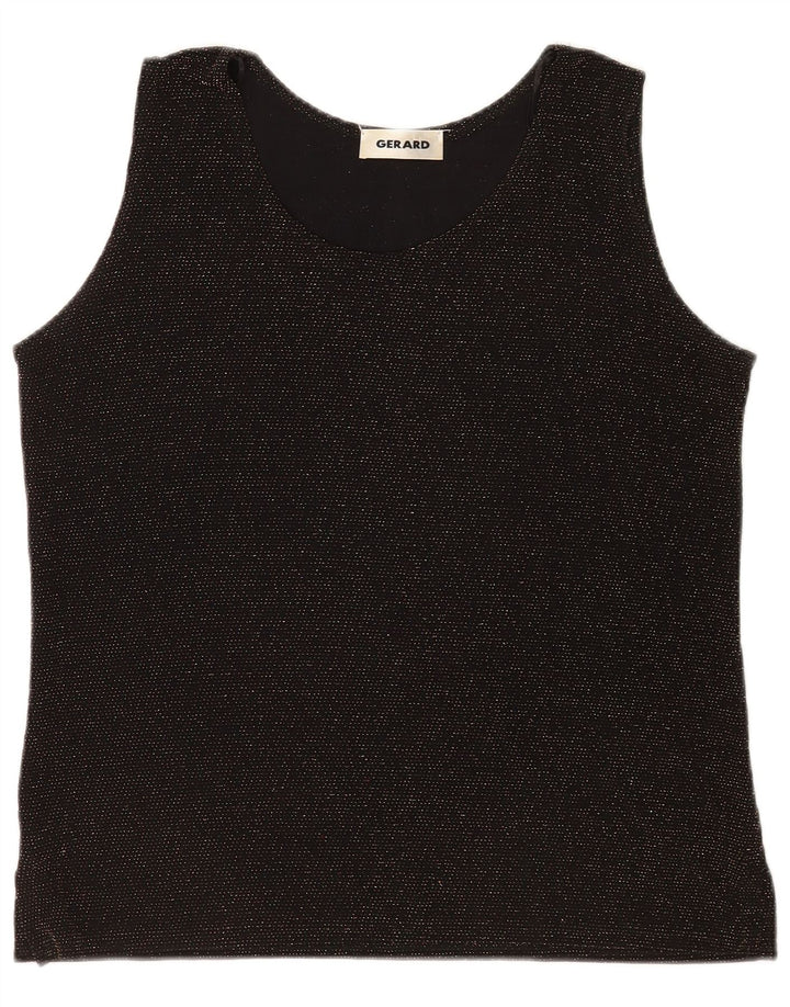 Gerard Dame ærmeløs bluse Top UK 14 Medium Black Flecked