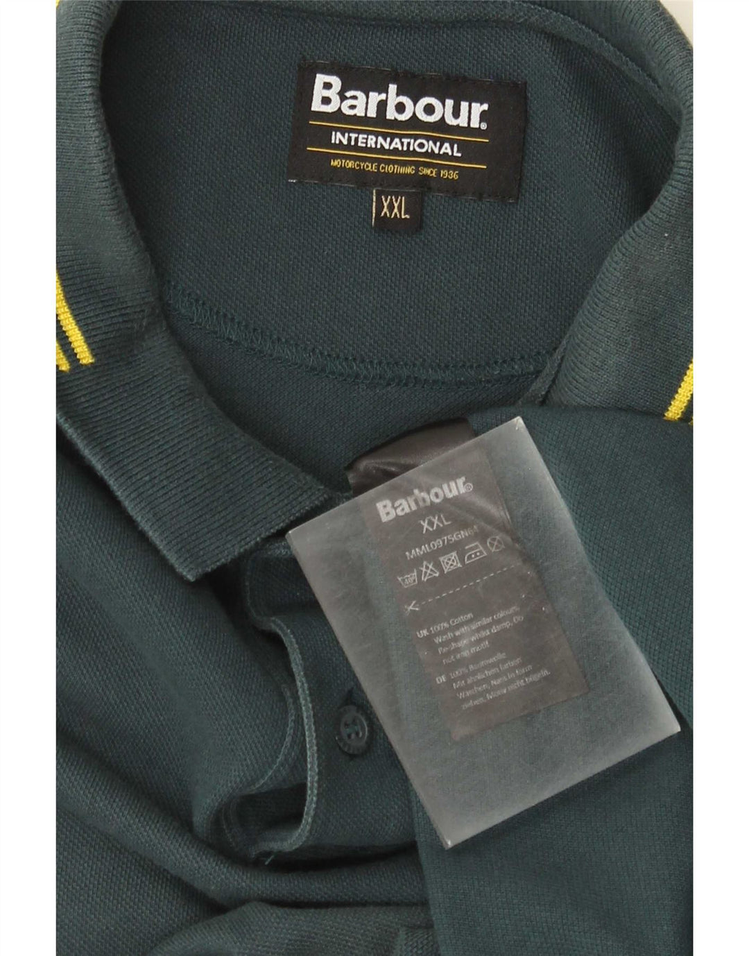 Barbour herre poloshirt 2XL grøn bomuld
