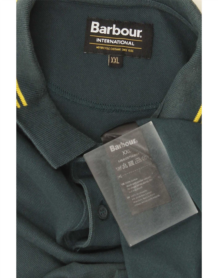 Barbour herre poloshirt 2XL grøn bomuld