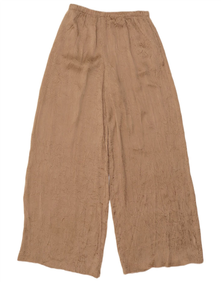 Zara Dame Cullotes Bukser XS W24 L31 Beige Polyester