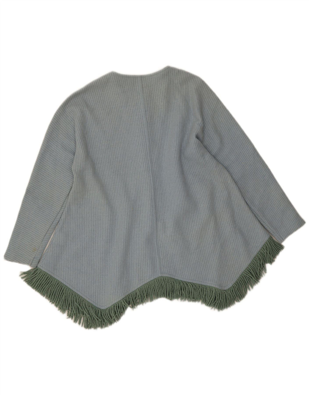 Roccobarocco Dame Grafisk Asymmetrisk Cardigan Sweater IT 46 Stor Blå