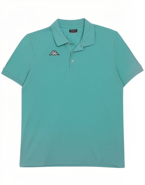 Kappa herre poloshirt XL turkis bomuld