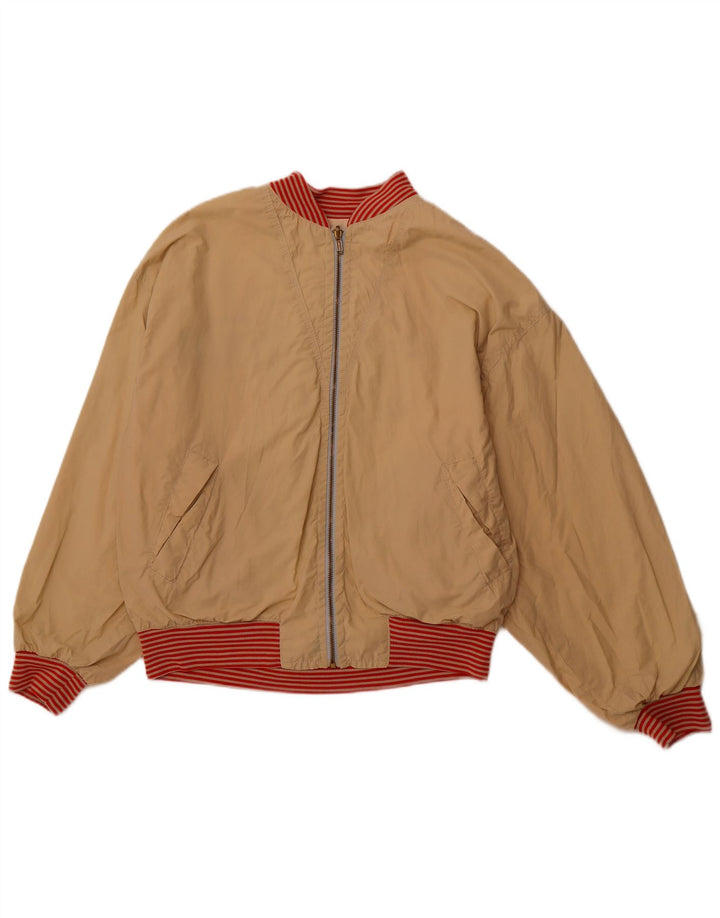 QUARRY Herre grafisk vendbar jakke UK 42 XL Off White Bomuld