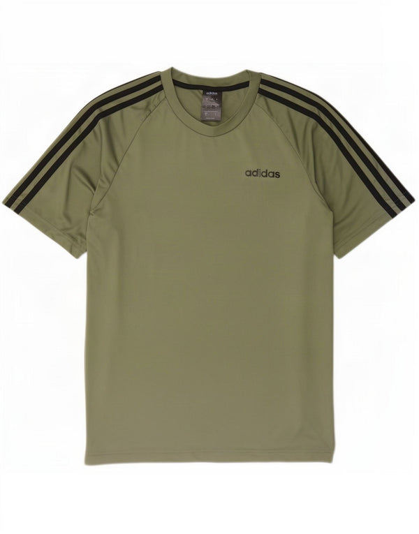 Adidas Herre T-Shirt Top Lille Khaki Polyester