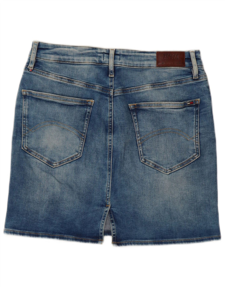 Tommy Hilfiger Dame Mini Denim Nederdel W29 Medium Blue Bomuld