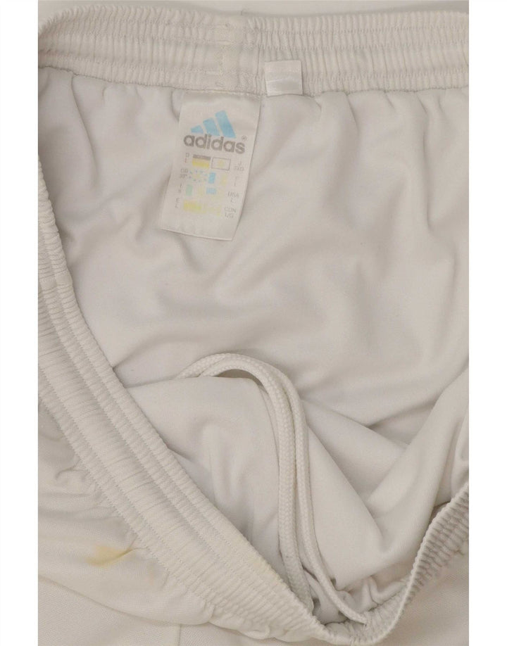 Adidas Sportsshorts til mænd Large White Colourblock Polyester