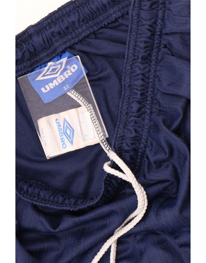 Umbro Herre Sportshorts Medium Marineblå Stribet Polyester