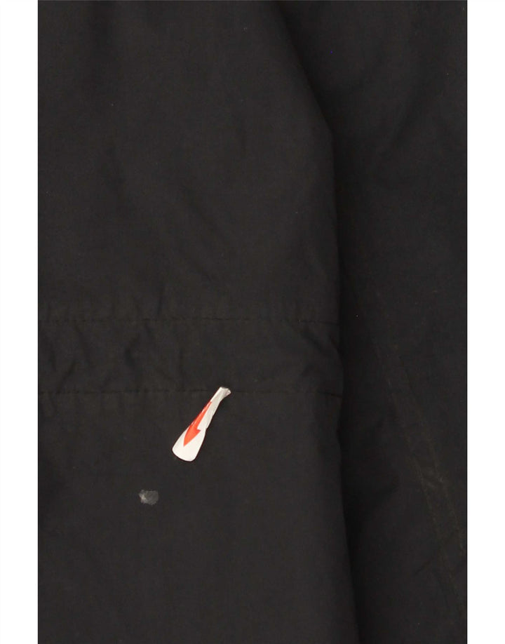 Mountain Warehouse Herre Hooded Raincoat UK 40 Large Black Nylon