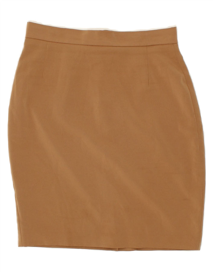 SPORTMAX Womens Pencil Skirt UK 14 Medium W28  Brown Polyester Vintage Sportmax and Second-Hand Sportmax from Messina Hembry 
