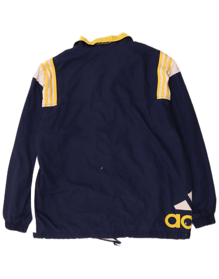 Adidas Træningsdragt til mænd Topjakke UK 40/42 Medium Navy Blue Colourblock