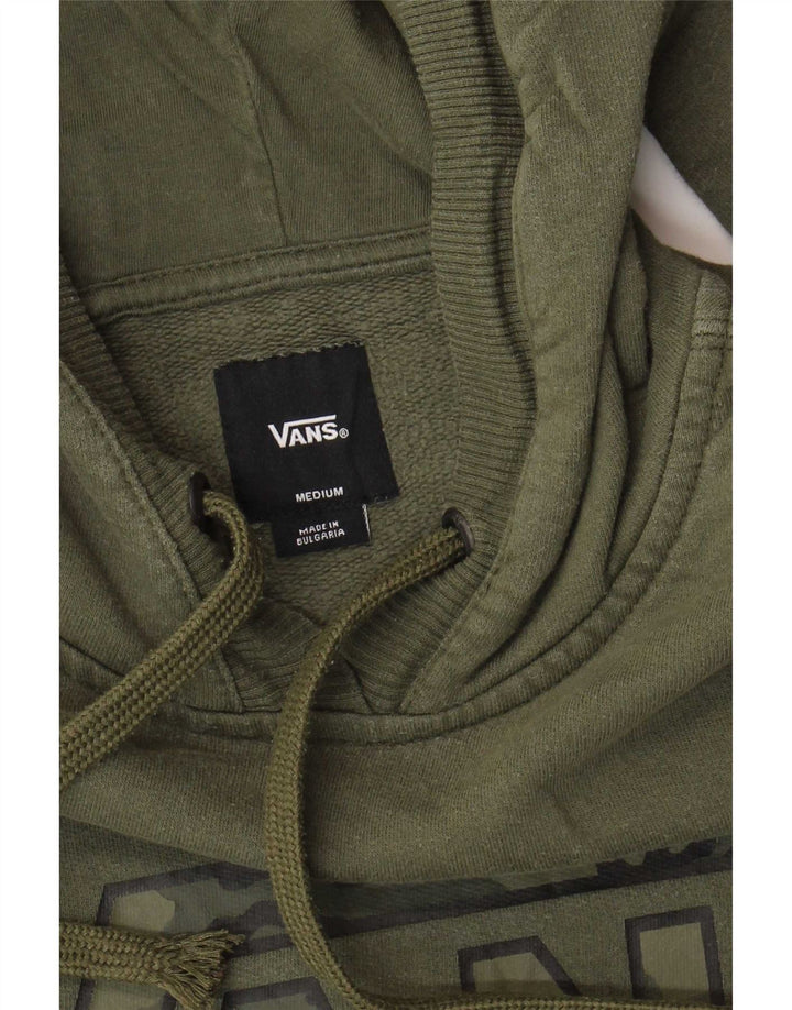 Vans Herre grafisk hættetrøje Jumper Medium Khaki Bomuld