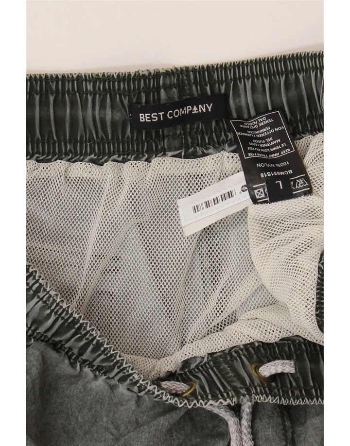 Bedste firma badeshorts til mænd, store grå nylon