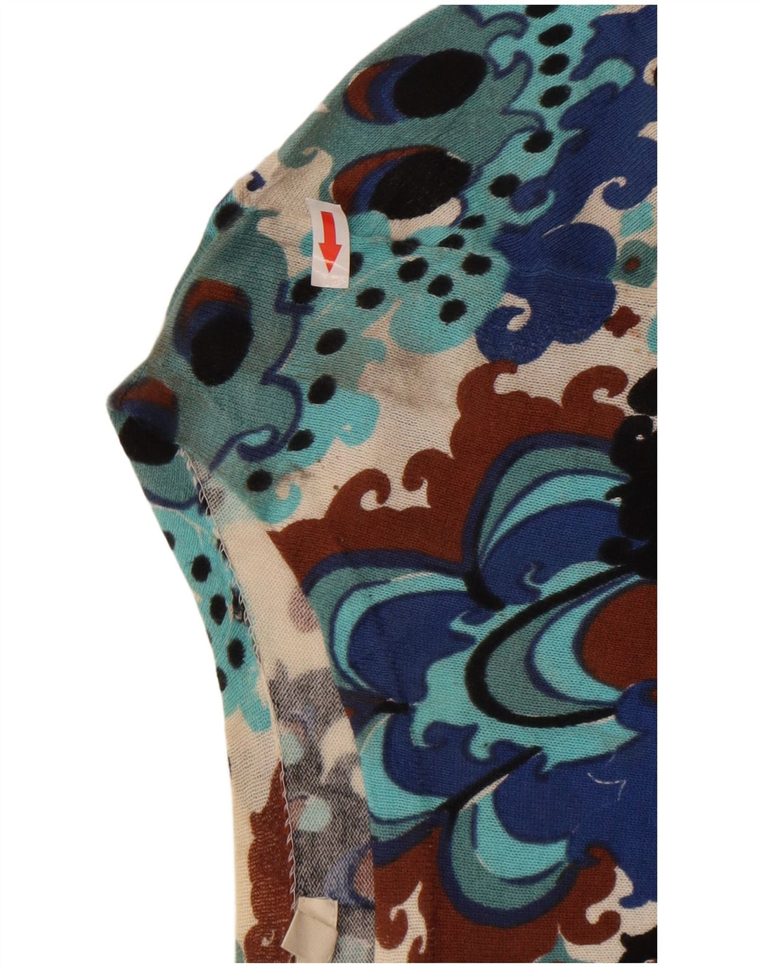 J. Crew Dame Boat Neck Jumper Sweater UK 12 Medium Flerfarvet Paisley