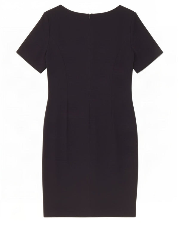 Escada Womens Sheath Dress EU 40 Medium Navy Blue New Wool