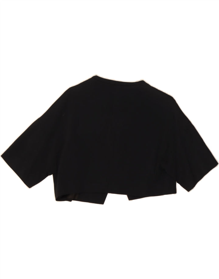 PAMELA Womens Bolero Jacket UK 14 Large Black Viscose Vintage Pamela and Second-Hand Pamela from Messina Hembry 
