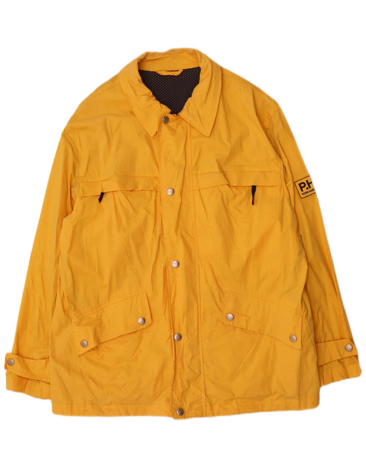 Peter Hadley Herre Utility Jacket IT 50 Stor Gul Bomuld