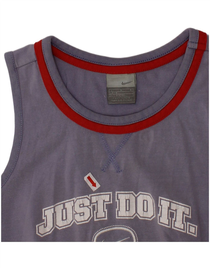 NIKE drenge grafisk vest top 12-13 år stor marineblå