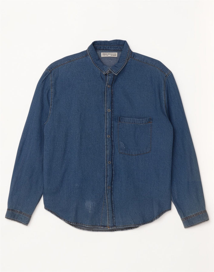 Zara Boys Denimskjorte 13-14 år Blå Bomuld