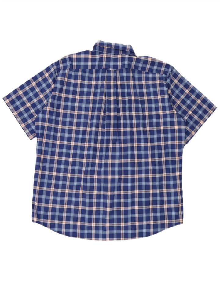 Lacoste Herre kortærmet skjorte str. 43 Large Blue Check