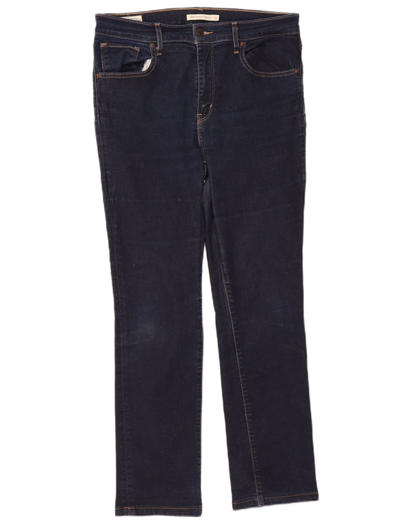 Levi's Dame 724 Højtaljede lige jeans W31 L30 Marineblå Bomuld