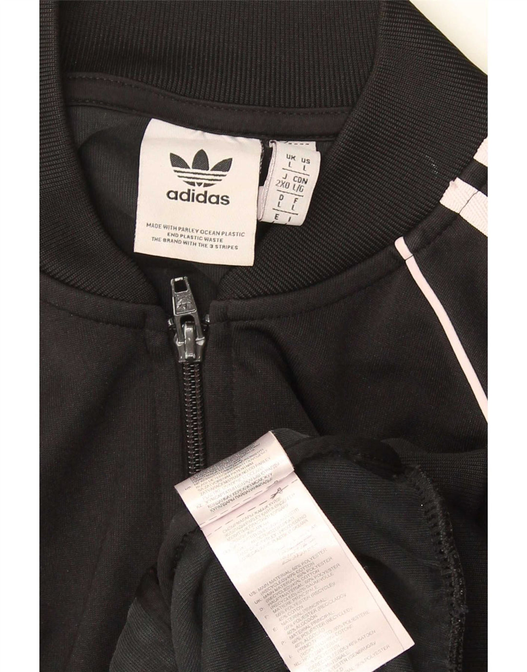 Adidas Træningsdragt til mænd, topjakke, stor sort polyester