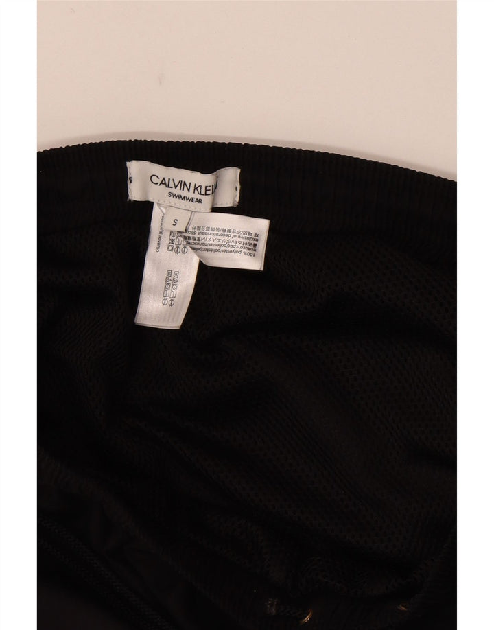 Calvin Klein Herre grafiske svømmeshorts Small Black Colourblock