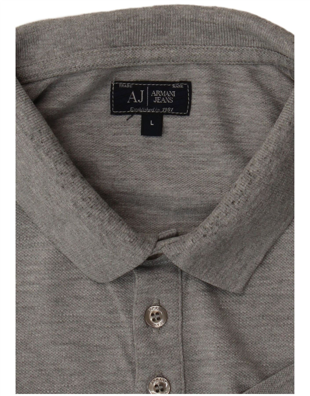 ARMANI JEANS Poloskjorte til mænd, stor grå