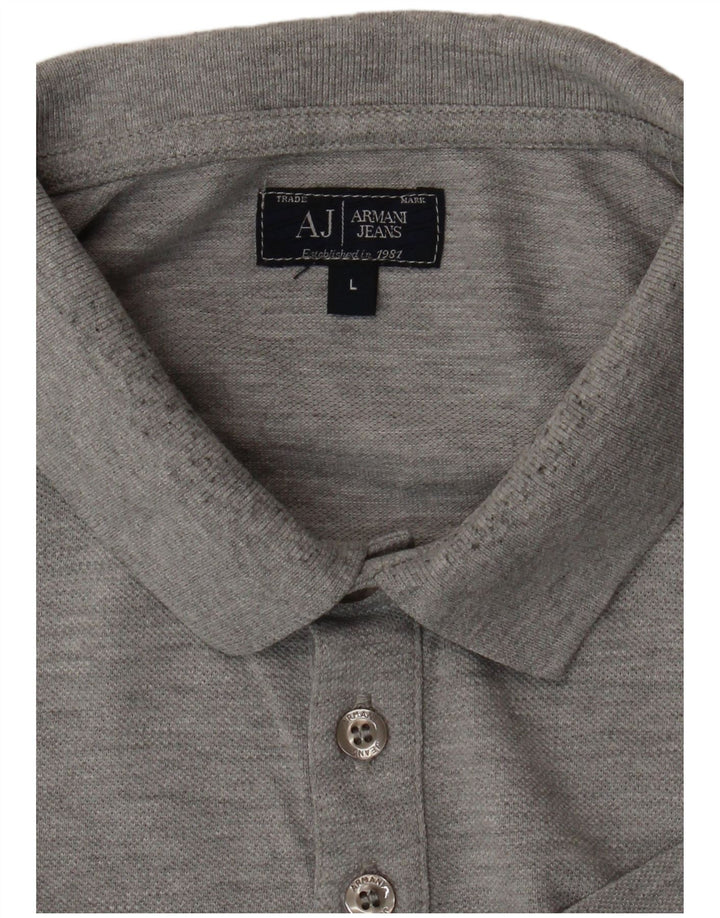 ARMANI JEANS Poloskjorte til mænd, stor grå
