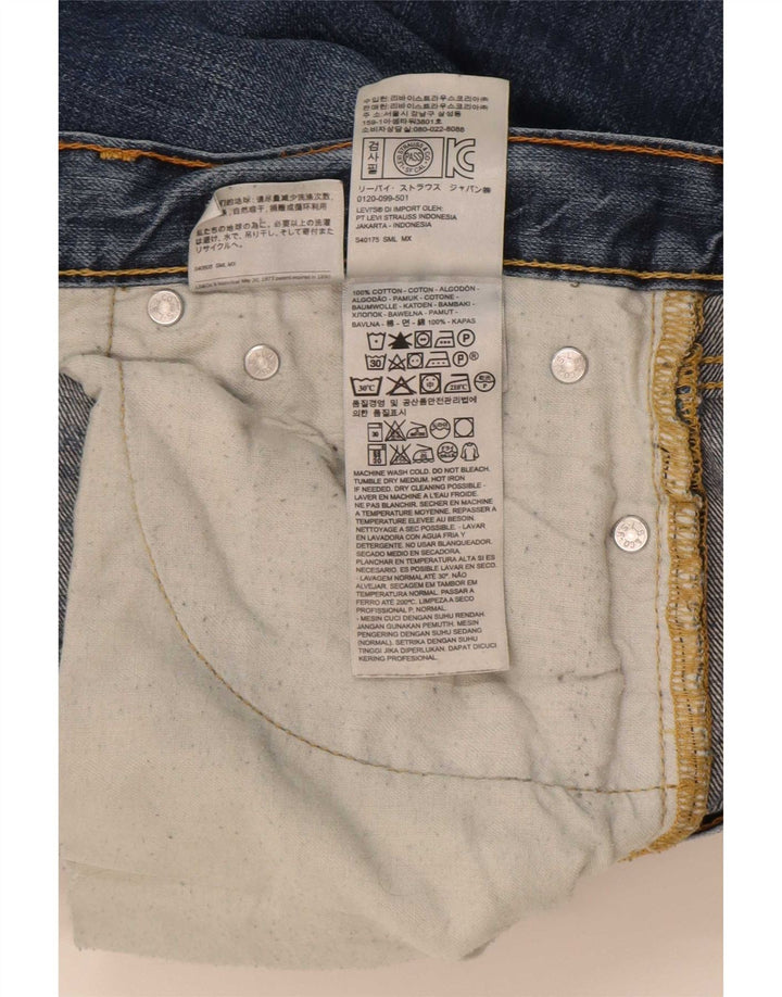 Levi's Herre 514 lige jeans W32 L32 blå bomuld