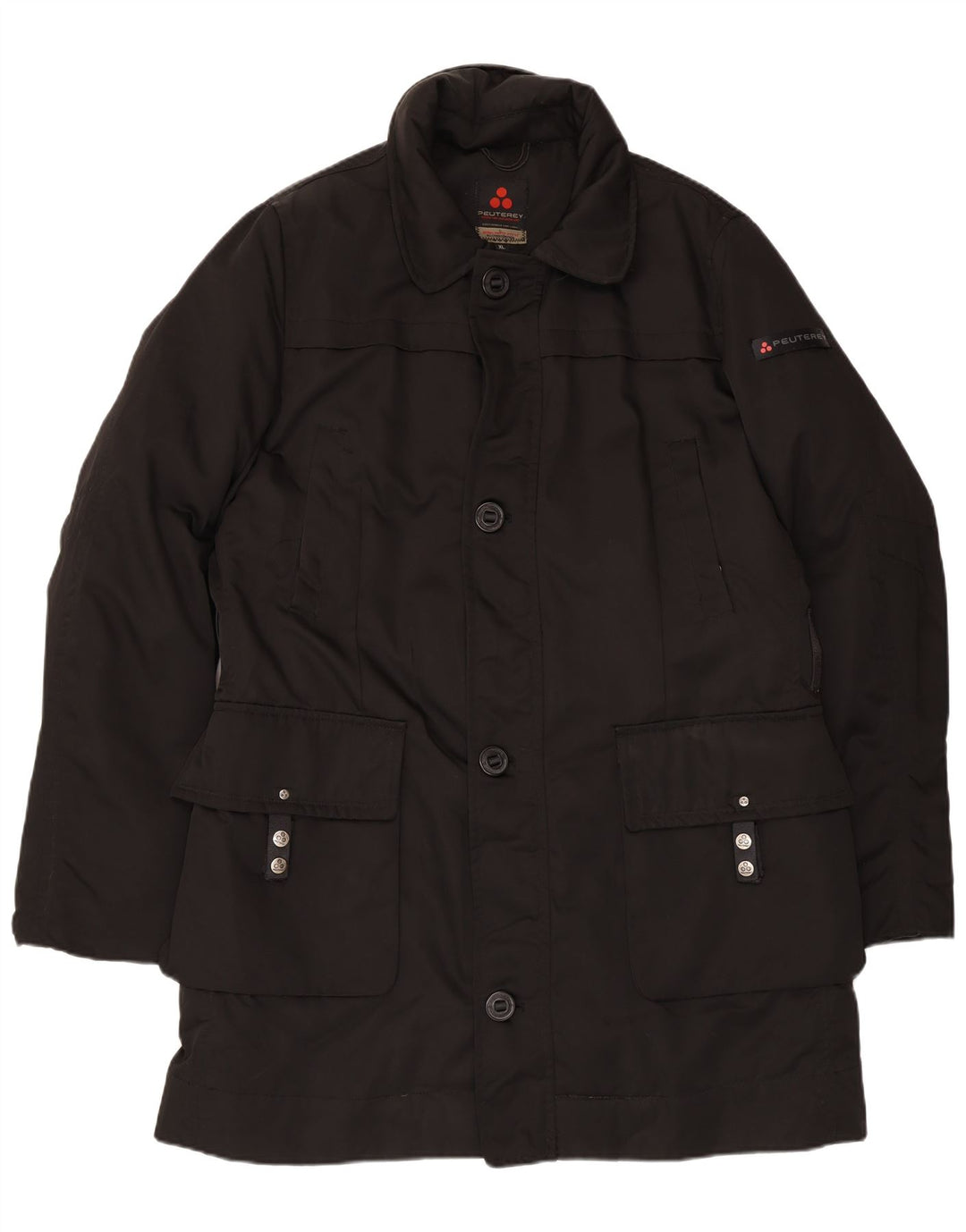 PEUTEREY Herre Windbreaker Jacket UK 42 XL Sort Polyester