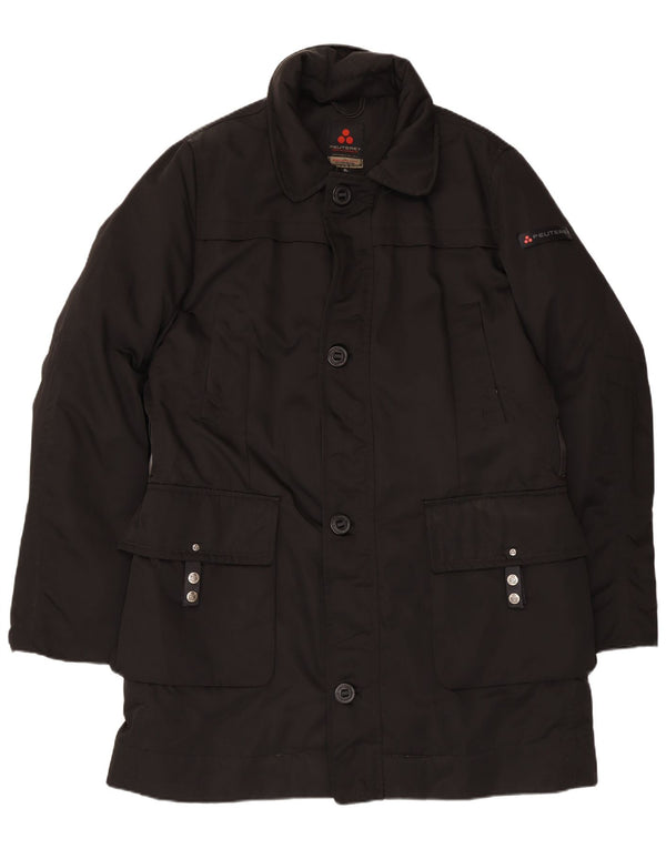 PEUTEREY Herre Windbreaker Jacket UK 42 XL Sort Polyester