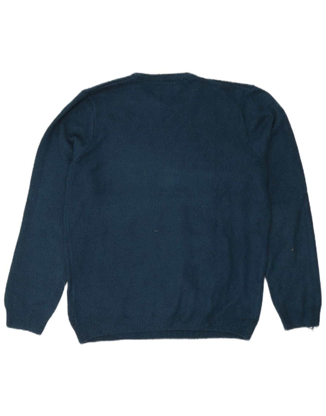 Marks & Spencer Herre sweater med rund hals, stor turkis akryl