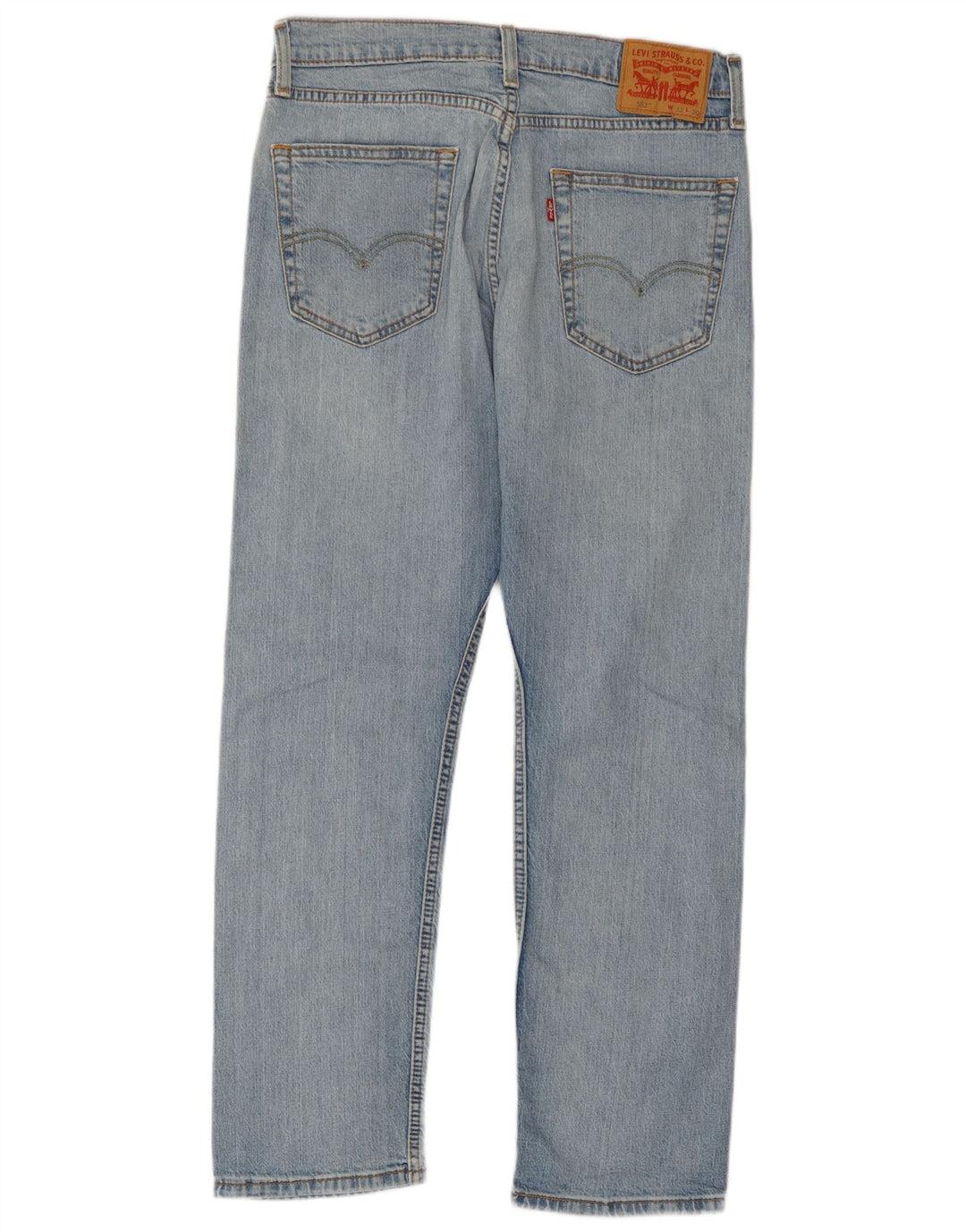 Levi's Dame 502 Straight Jeans W32 L27 Blå Bomuld