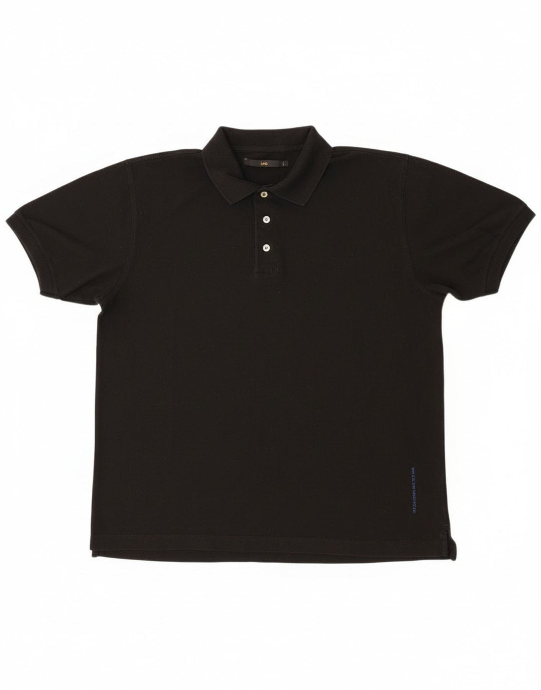 Lee Polo skjorte til mænd 2XL sort bomuld
