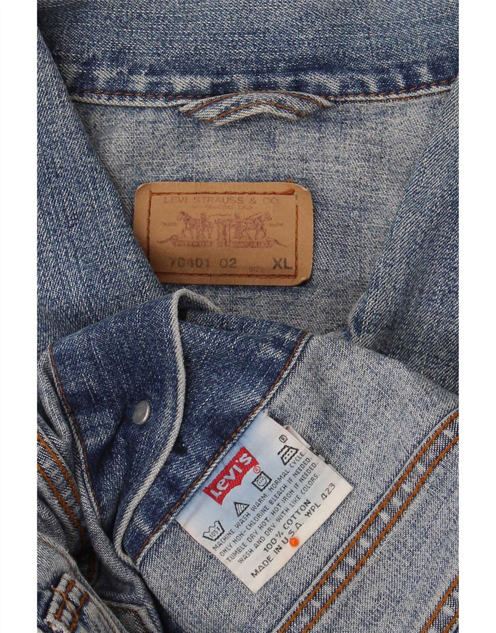 Levi's Boys denimjakke 10-11 år XL Blå Bomuld