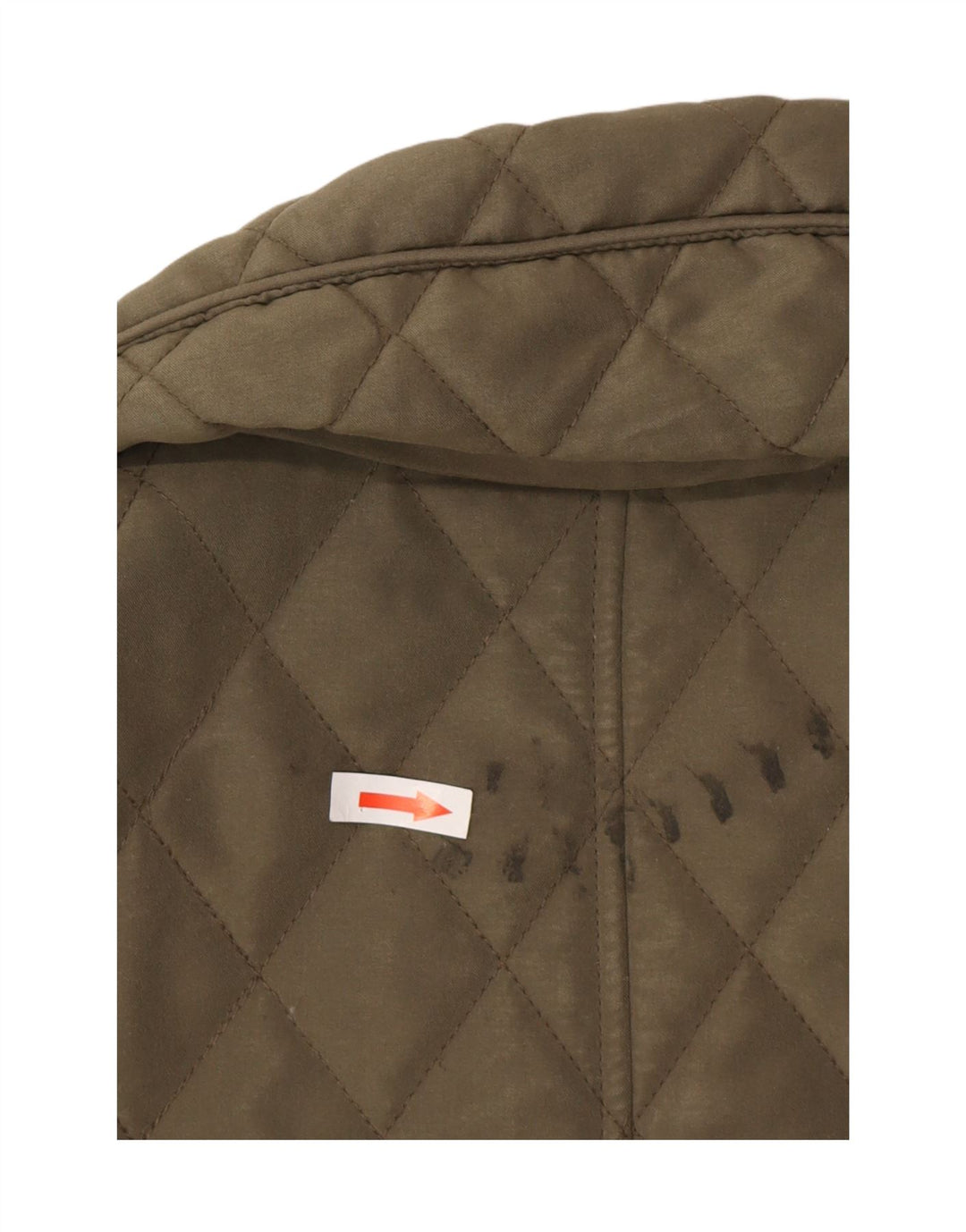 Marks & Spencer Quiltet jakke til kvinder UK 16 Stor grøn polyester