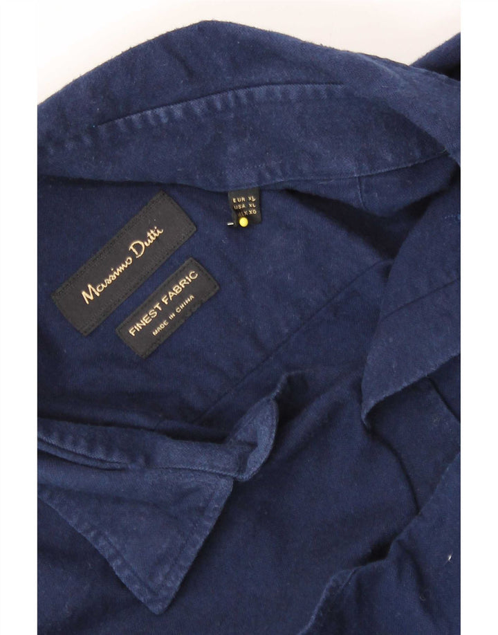 Massimo Dutti herreskjorte XL marineblå