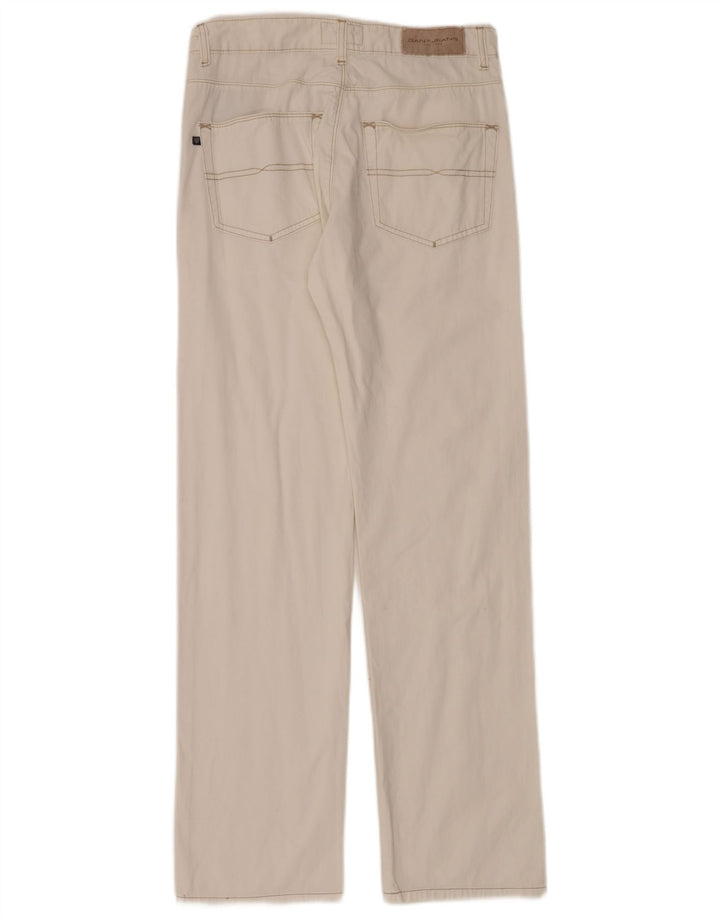 Gant Straight Jeans til mænd W31 L33 Hvid bomuld