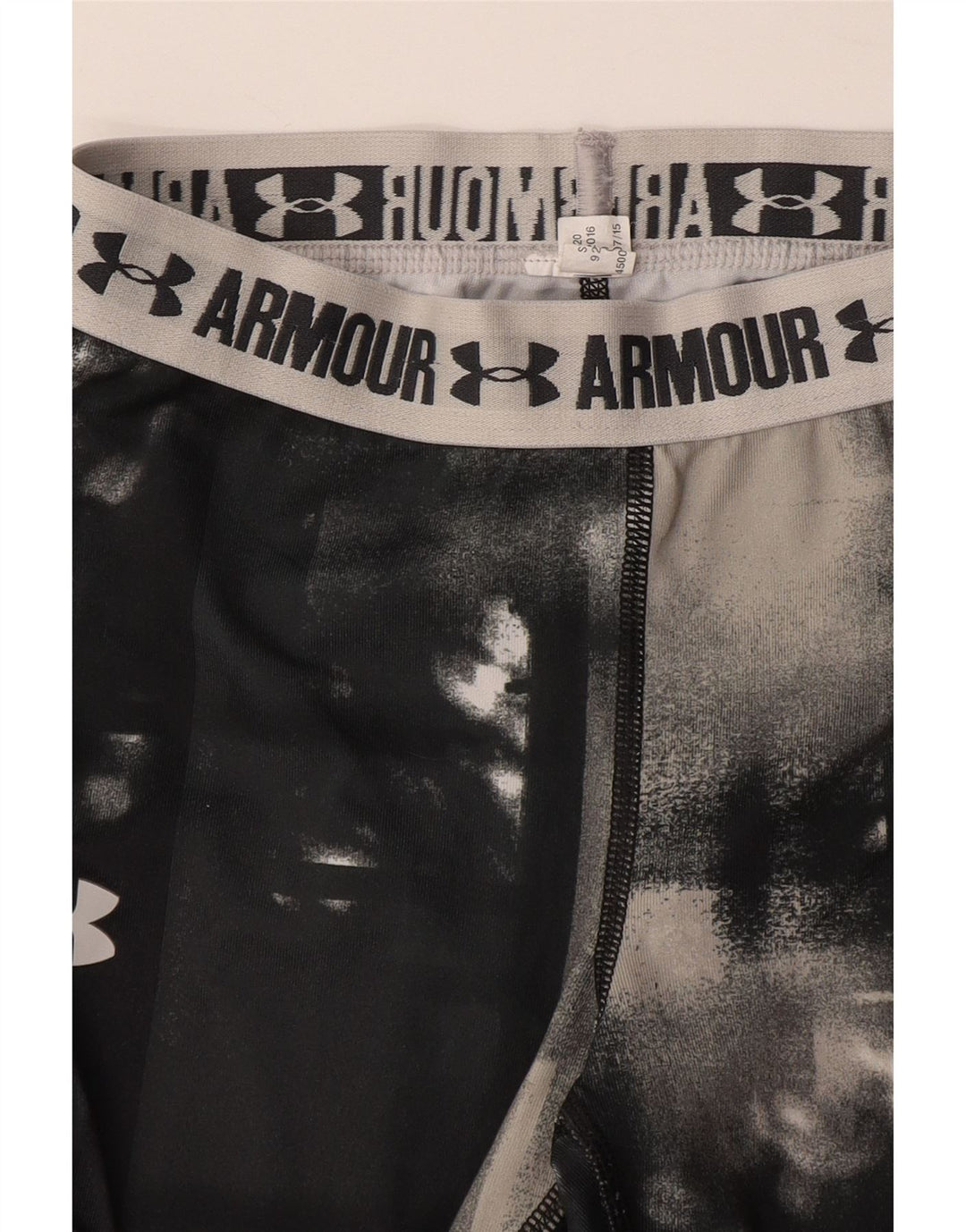 UNDER ARMOUR Piger Grafiske Capri Leggings 7-8 år Grå Tie Dye