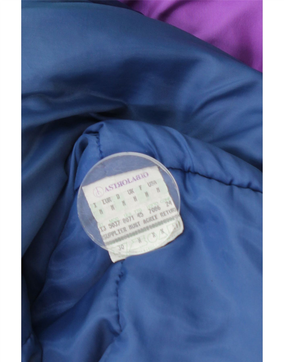 Astrolabio Skijakke med hætte til mænd UK 38 Medium Navy Blue Colourblock