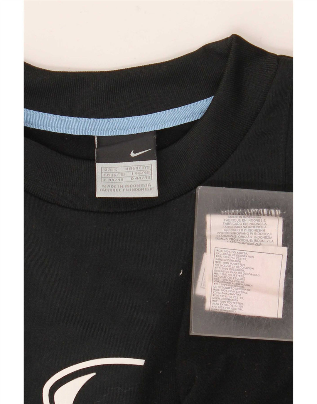 Nike Sweatshirt Jumper til mænd UK 36/38 Small Black Colourblock Polyester