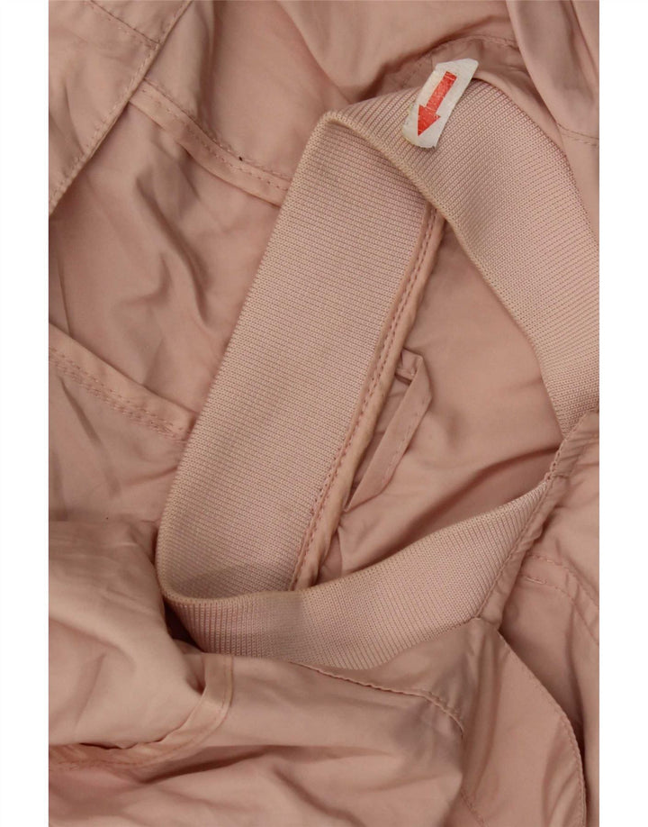 Zara Regnjakke med hætte til kvinder UK 14 Medium Pink Polyester