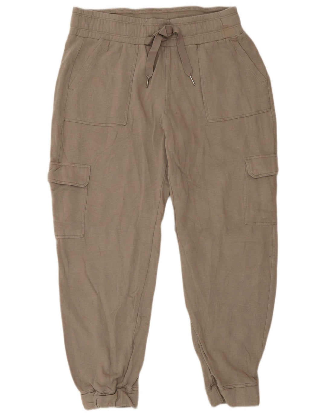 Calvin Klein Dame Cargo Træningsdragt Bukser Joggers UK 14 Medium Beige