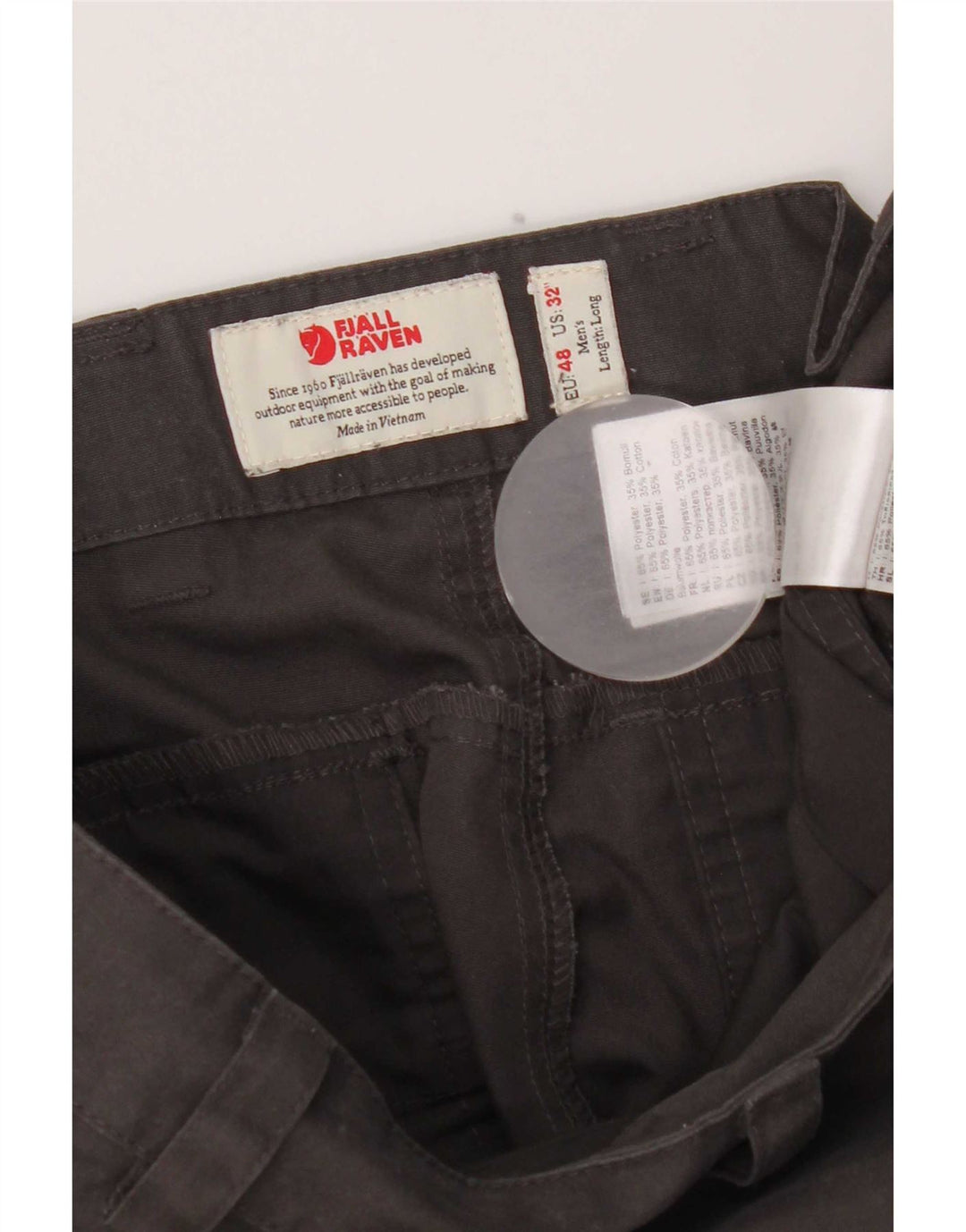 Fjall Raven Herre Straight Cargo Bukser EU 48 Medium W32 L31 Grå