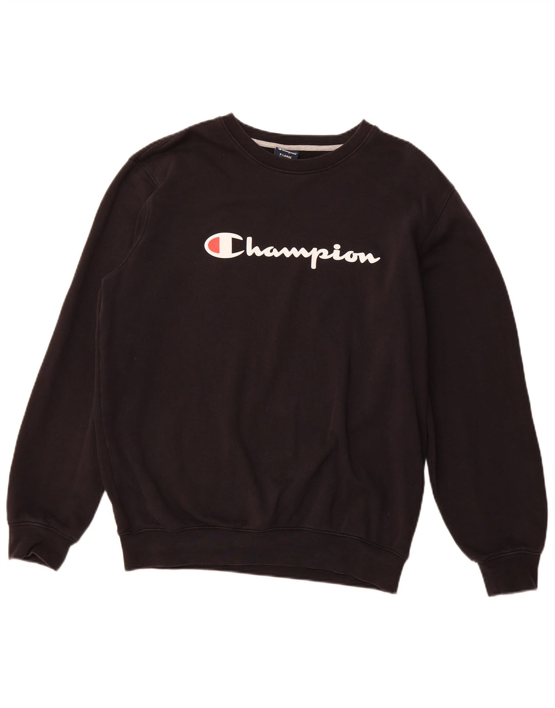 CHAMPION Herre Grafisk Sweatshirt Jumper XL Sort Bomuld Sports