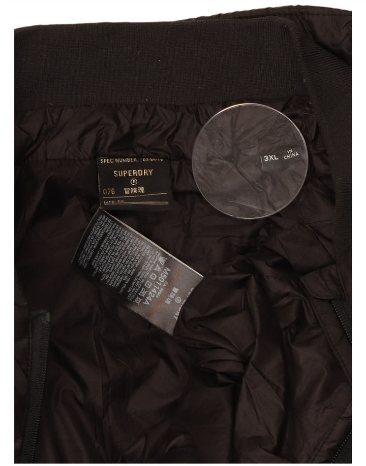 SUPERDRY Polstret Herrejakke UK 46 3XL Sort Nylon