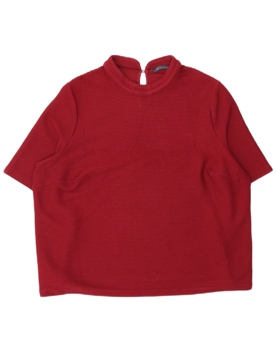Marks & Spencer Damebluse Top UK 20 2XL Burgundy Polyester