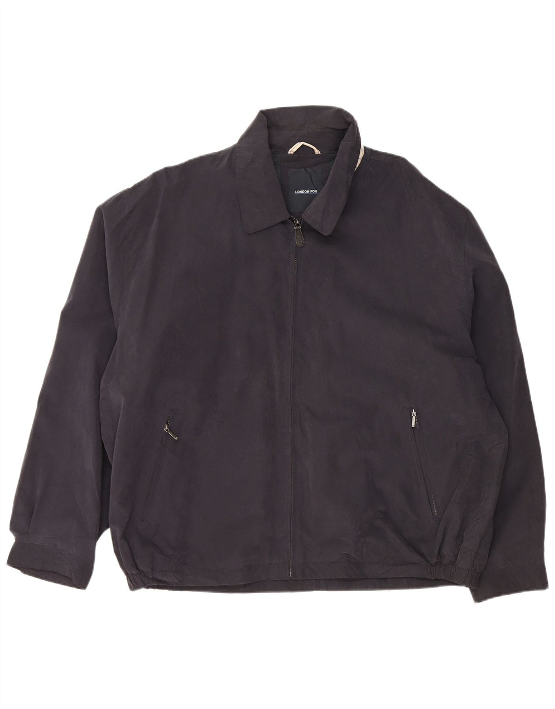 LONDON FOG Bomberjakke til mænd UK 44 2XL Navy Blue Polyester