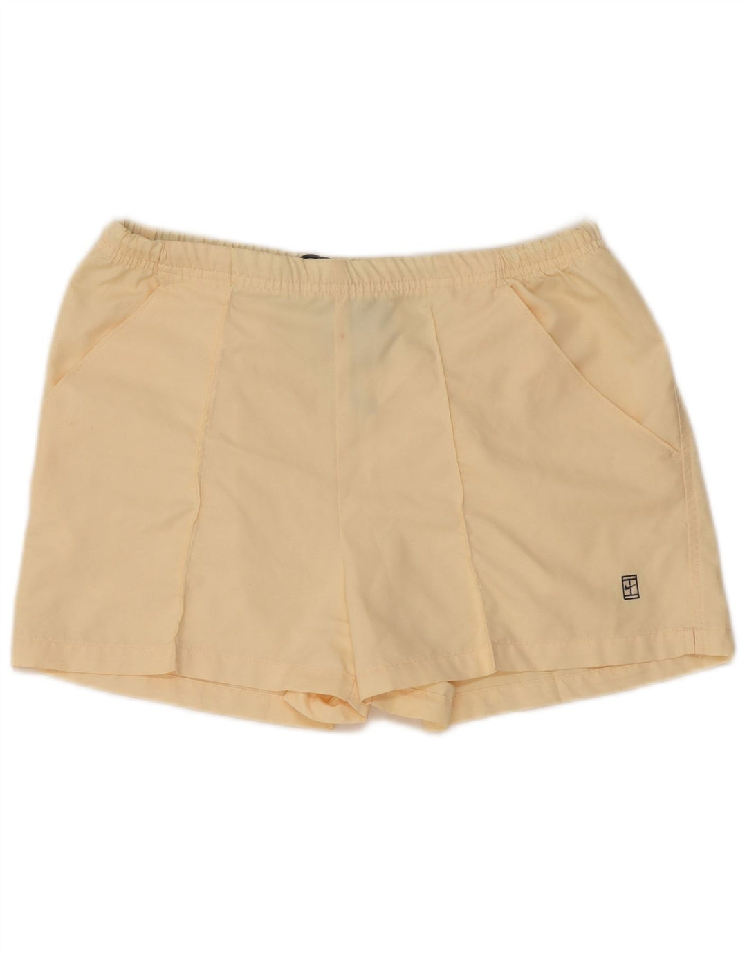 NIKE sportsshorts til kvinder UK 10/12 medium beige polyester